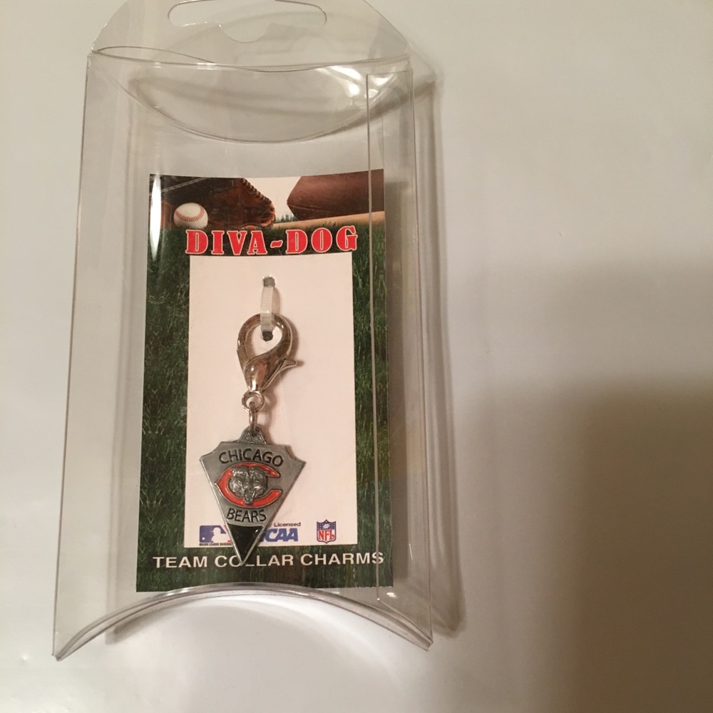 Chicago Bears NFL Pennant Dog Collar Charm